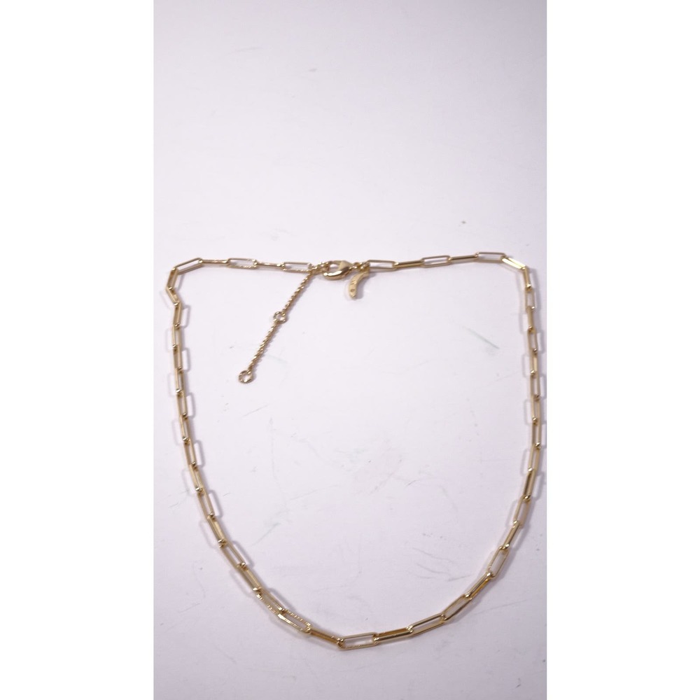 Banana Republic Women's Gold PAPERCLIP CHAIN NECKLACE NWT 38 - Picture 2 of 13